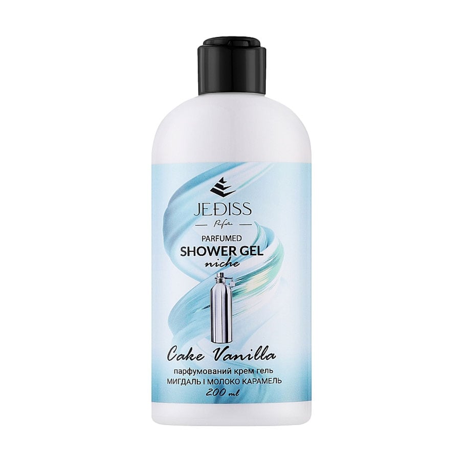 Парфумований крем-гель для душу Jediss Cake Vanilla Parfumed Shower Gel унісекс, 200 мл
