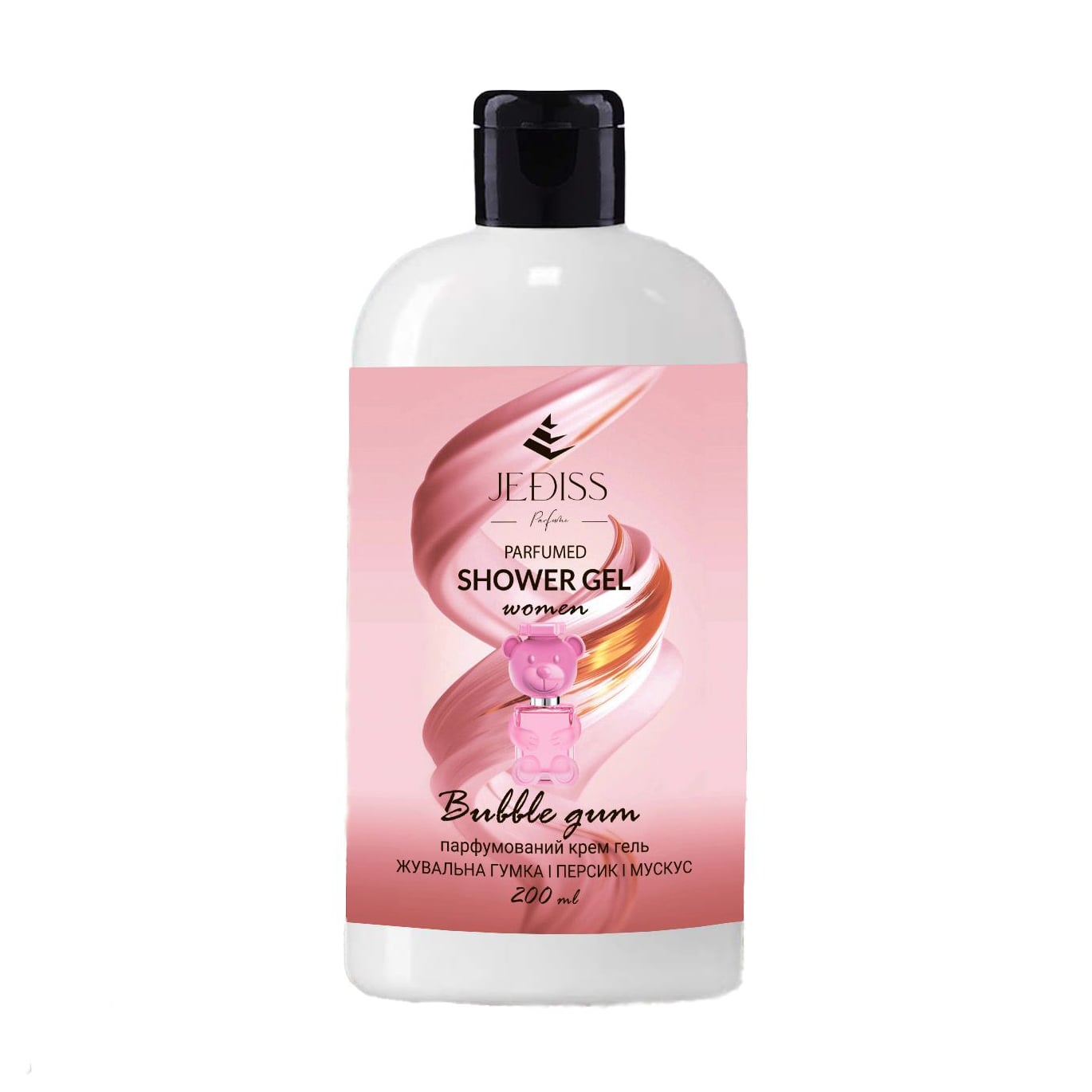 Парфумований крем-гель для душу Jediss Perfumed Shower Gel, Bubble Gum жіночий, 200 мл